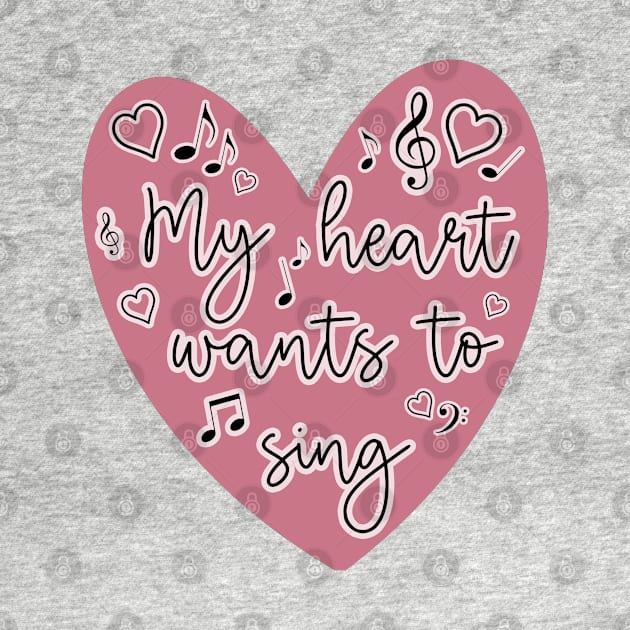 Sound of Music - My Heart Wants to Sing Pink by baranskini